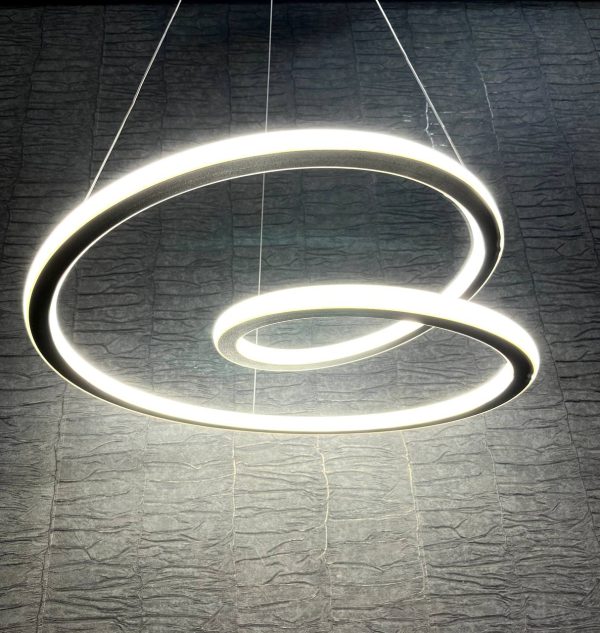 لوستر مدرن ال ای دی نئون پلکسی مدل دوپیچ دوطرفه 80 وات