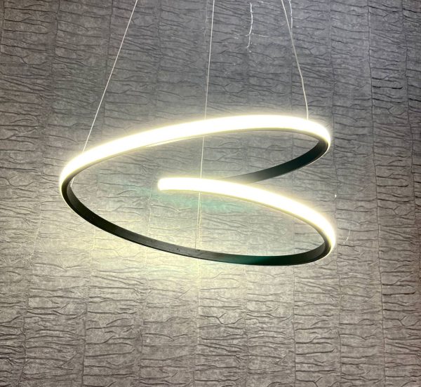 لوستر مدرن ال ای دی نئون پلکسی مدل دوپیچ 40 وات