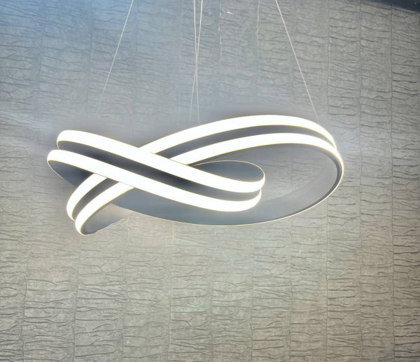 لوستر مدرن ال ای دی نئون پلکسی مدل کلاه شاپو سه لاین 120 وات